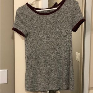 Maroon and Gray T-Shirt